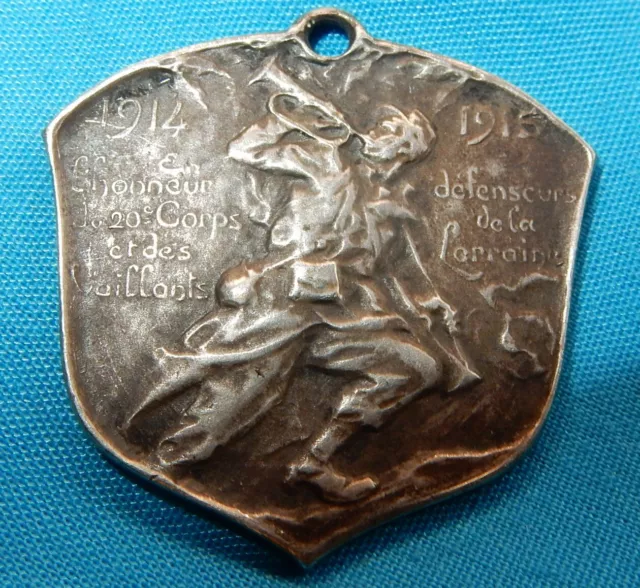 Ww1 1914 - 1915 French Medal Defence Of Lorraine World War I Lady Of Thetrenches