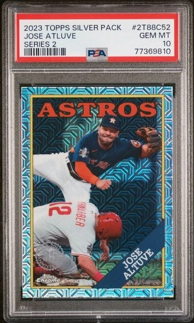PSA 10 POP 1 2023 Topps  JOSE ALTUVE #2T88C-52 1988 Silver Pack Mojo ASTROS