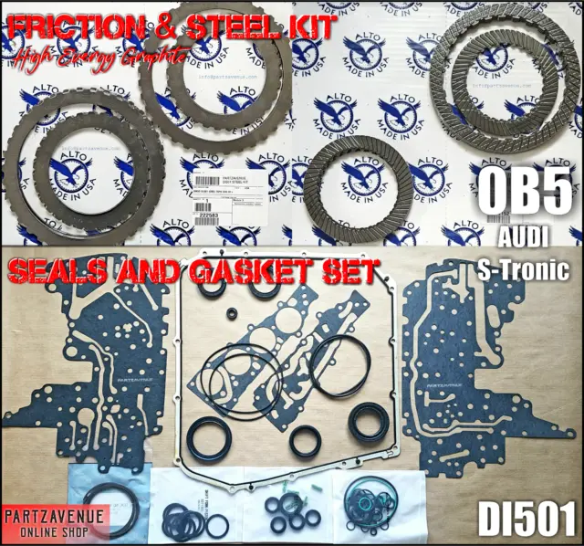 DL501 0B5 Reparación Fricción Y Acero Embrague Con Juntas Kit de