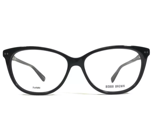 Bobbi Brown Eyeglasses Frames THE MICHELLE 807 Grey Black Cat Eye 53-14-140