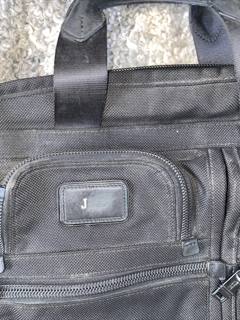 Preowned TUMI Alpha Laptop Briefcase Black Carry On Bag t pass CLEAN 2