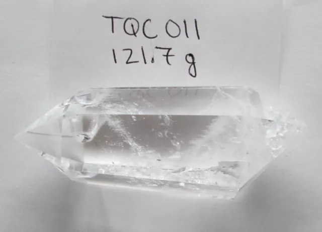 121.7 Gram Natural Double End Clear Quartz Crystal Specimen # TQC 011