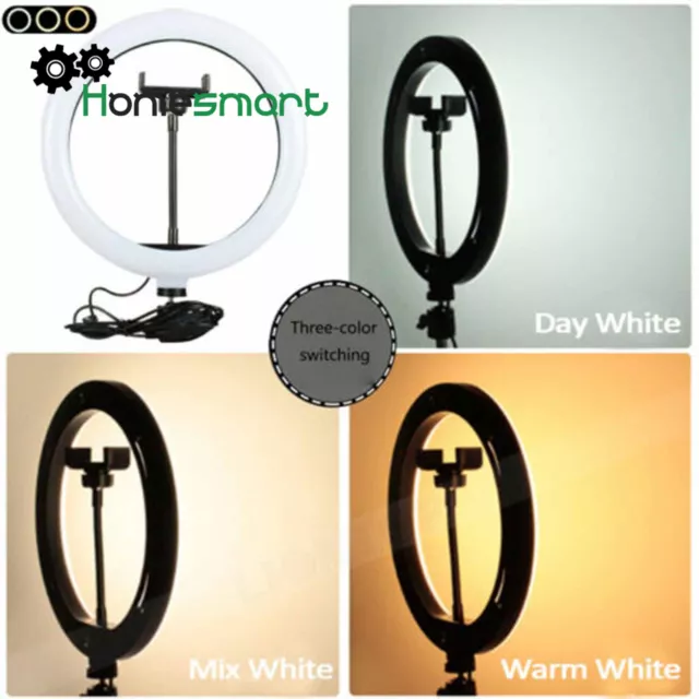 10" LED Selfie Ring Light with Tripod Stand Phone for Live Youtube Makeup AHS 3