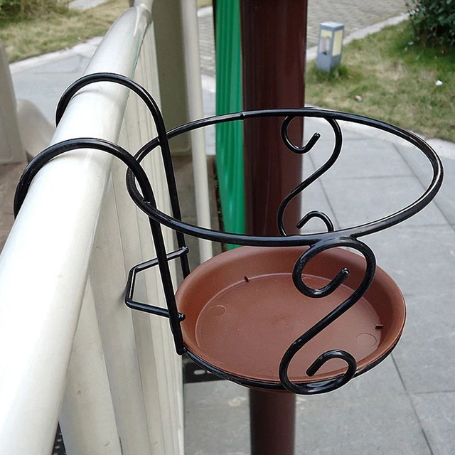Décor à la maison Pot à fleurs suspendu, Balcon Garde-corps Pot de planteur, 10
