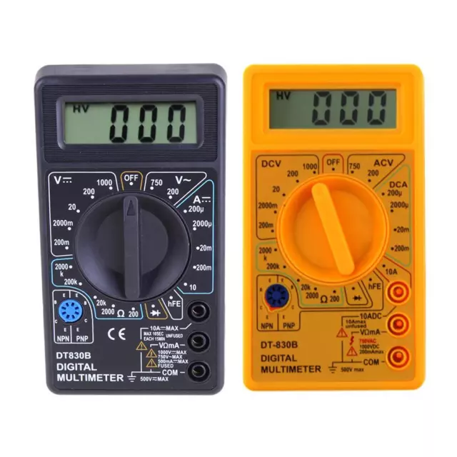 DT830B LCD Digital Voltmeter Amperemeter Ohmmeter Multimeter Volt AC DC Tester M