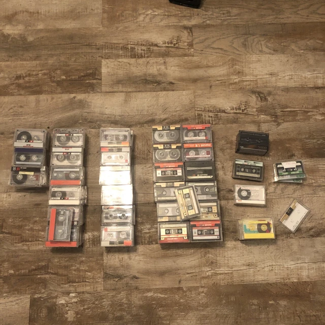155 USED BLANK Cassette Tapes Lot Maxell TDK D 90 Sony HF + More 139.