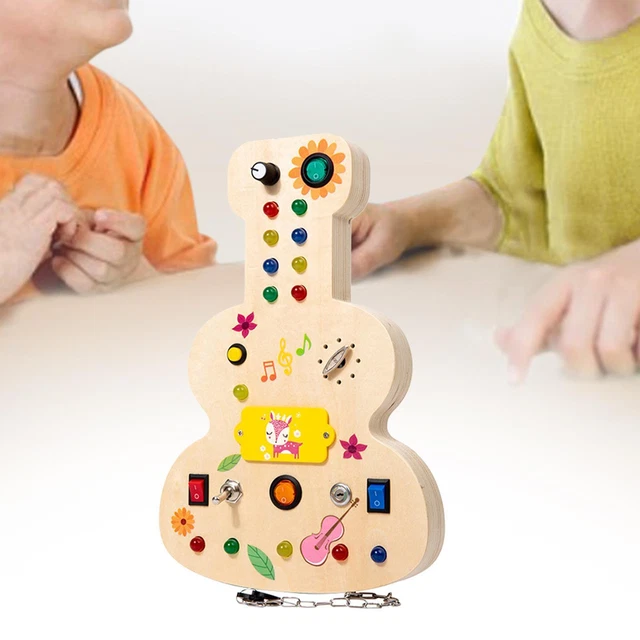 Lights Switch Busy Board Toys with Buttons for Toddlers