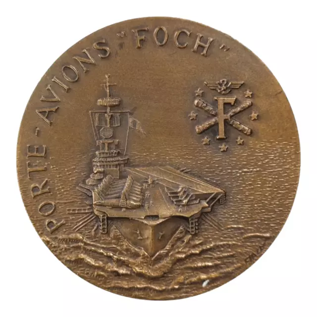 Frankreich Medaille Flugzeugträger " Foch " Marine Nationale Francaise ND