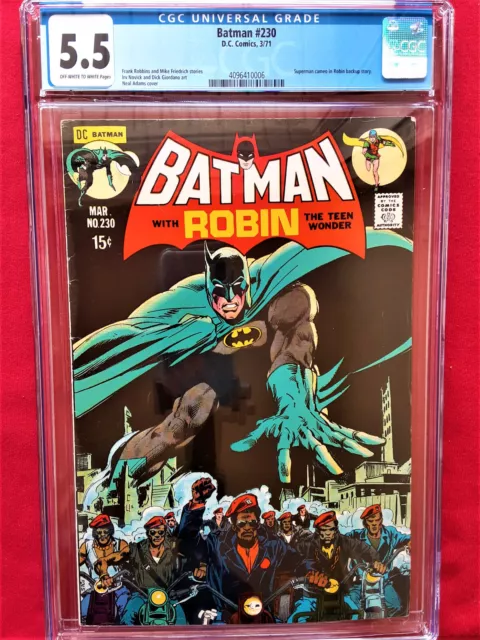 Batman With Robin #230**CGC GRADE 5.5 Fine-**OFF-WHITE TO WHITE PAGES**