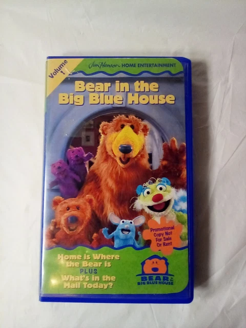 BEAR IN THE Big Blue House VHS Volume 1 Home Is Where The Bear Is Jim ...