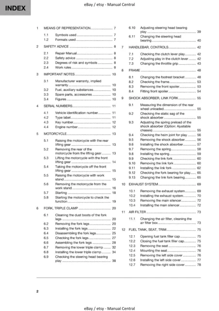 Husqvarna 2020 - Vitpilen 401 - Workshop Service Repair Manual Reprinted 2