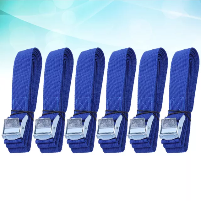 6X 2.5M Quick Release Luggage Lashing Straps - High Strength for Roof Racks