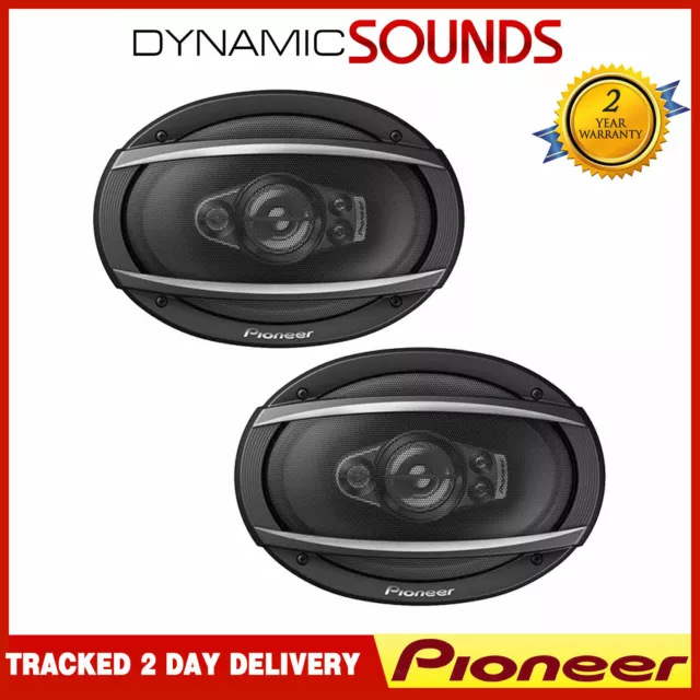 Pioneer TS-A6970F 6x9" inch 5 Way Car Speakers Rear Shelf 1200Watts 200RMS SET