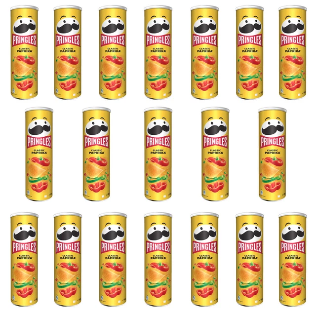 Pringles Classique Poivron Goût Stapelchips 185g 19er Pack