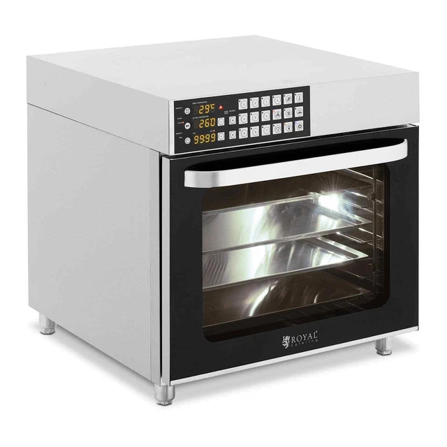 Profi-Heißluftofen Konvektomat 2800 W 230 V Timer versch. Funktion 4 Bleche