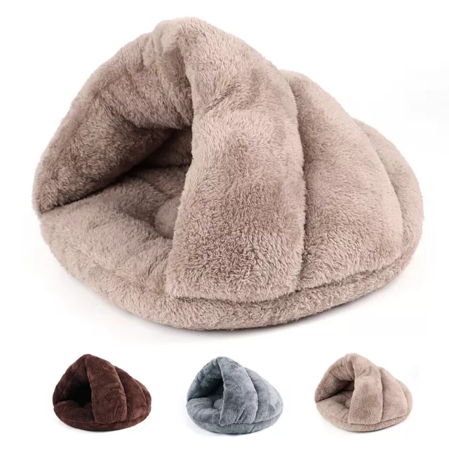 Lit Maison pour Chien Chat Peluche Couchage Coussin Douillet Tapis Panier Nid