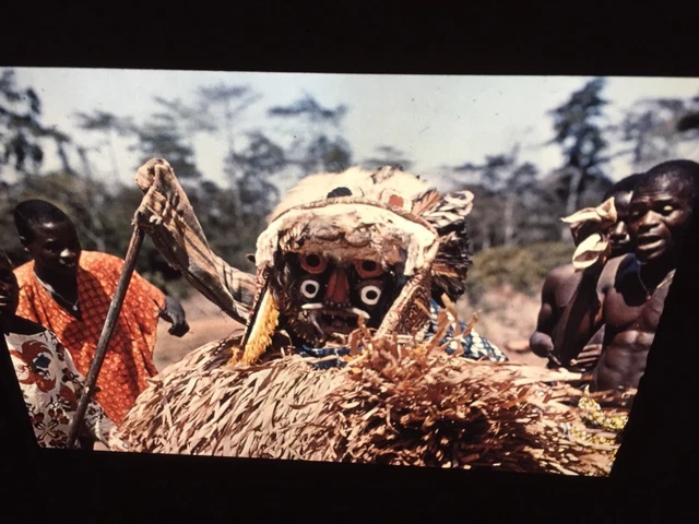 Ngere Arbitrator Dance Mask: Ivory Coast African Tribal Art 35mm Slide