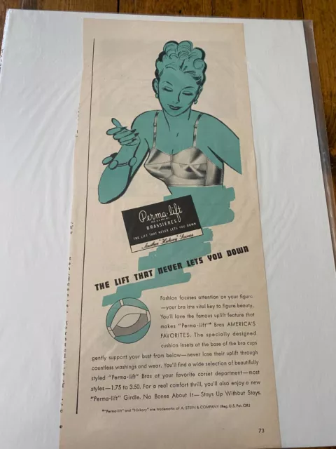 1946 womens Dove Skin undies underwear bra becomes you vintage lingerie ad
