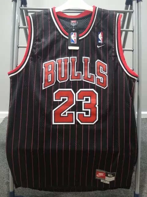 BNWT Chicago Bulls Michael Jordan pinstripe Baseball Jersey www