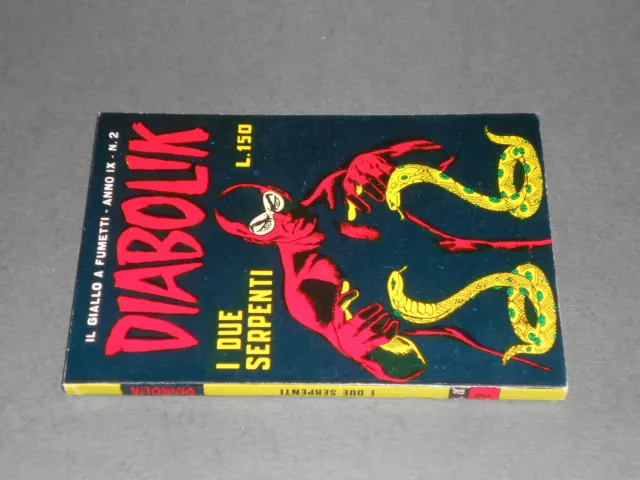 DIABOLIK Anno IX nr.2 originale 1^ edizione Sodip 19/01/70 - QUASI ECCELLENTE