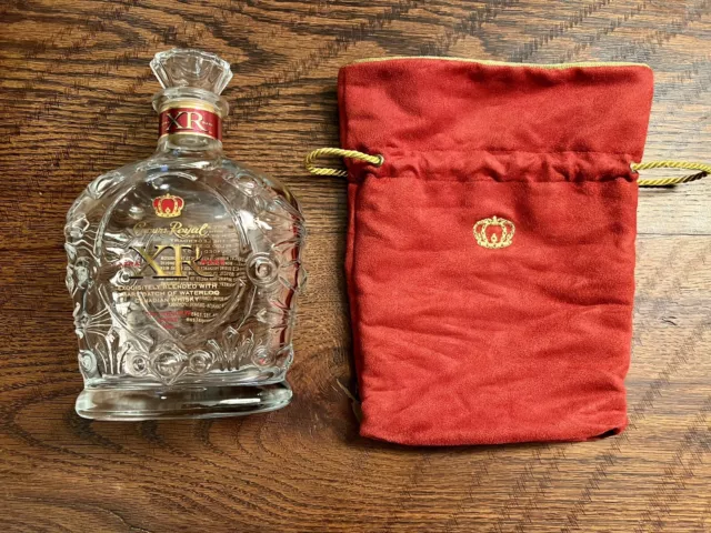 Crown Royal XR Waterloo Empty Bottle With Bag