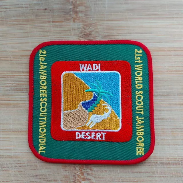 UK Scouting 2007 21st World Scout Jamboree Wadi Desert Sub Camp Badge