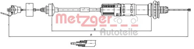 Fune frizione cavo frizione Metzger 11.3059 per 206 SW CC PEUGEOT 2A 2E 2D HDi
