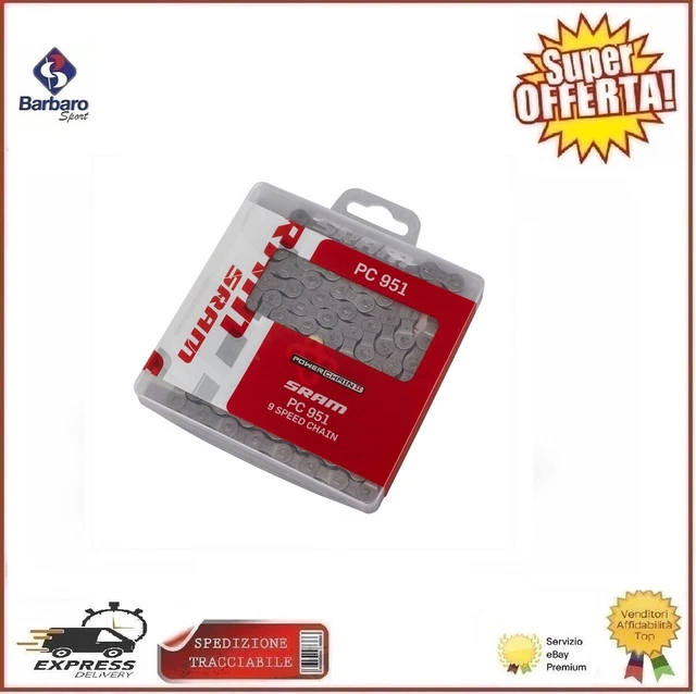 Chiave Rapida Argento Modello CHPCLRR411 Connettore Catena SRAM 11 Velocit&agrave; Argento - Compatibile Con Trasmissioni Moderne Falsa Maglia Sram 12v