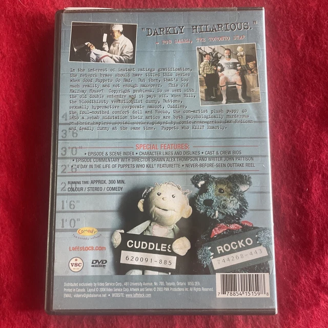 PUPPETS WHO KILL Season 1, DVD NTSC,Color,Closedcaptioned 4.99