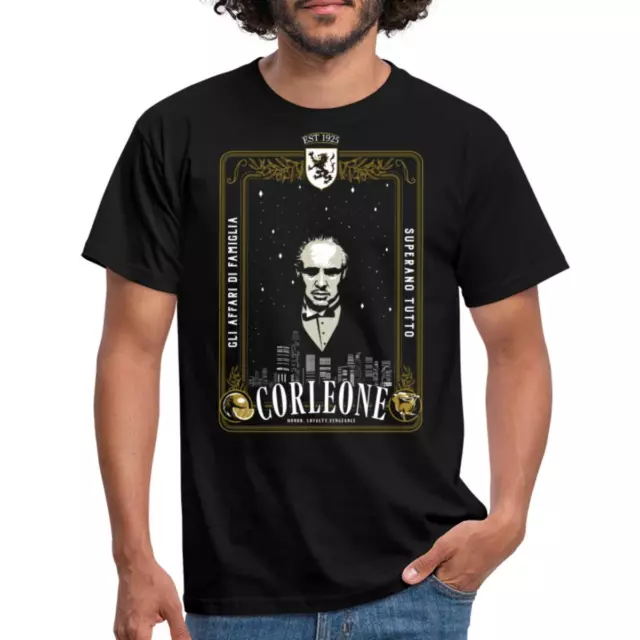 Der Pate The Godfather Don Corleone Wappen Mafia Film Männer T-Shirt