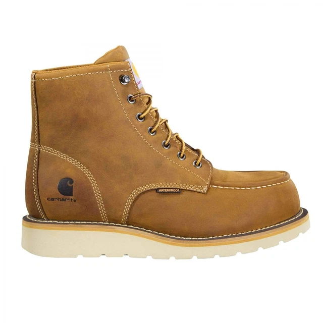 CARHARTT MEN S 6 Moc Toe Wedge Nano Composite Toe EH Waterproof Work