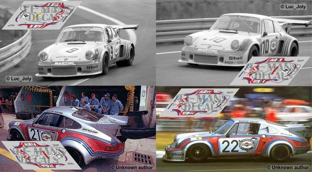 Decals Porsche 911 Carrera RS Le Mans 1975 54 1:32 1:43 1:24 1:18 slot decals