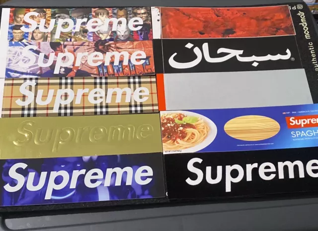 Supreme Box Logo Stickers Lot Rare Authentic