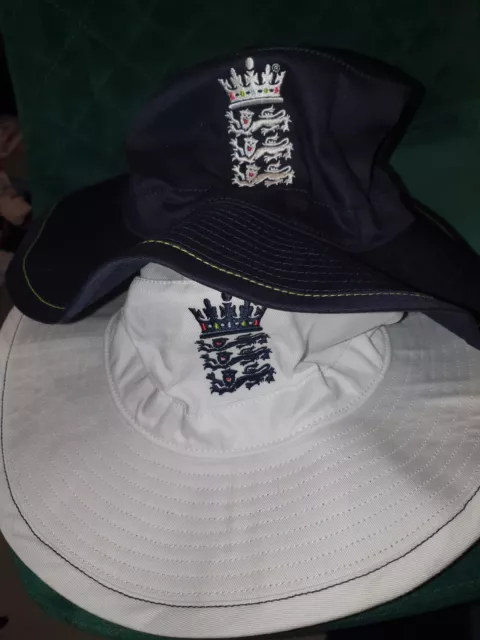 2x Adidas England ECB Wide Brim Sun Hat | Cricket Floppy Cap
