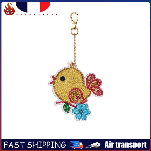 Cartoon Diamond Painting Keychain DIY Luminous Key Ring Pendant (DSK026)
