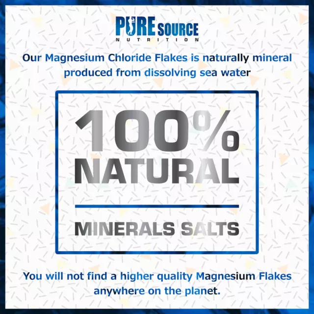 MAGNESIUM FLAKES | 1kg-10kg Bucket | 100% Pure |Bath Soak| Magnesium Chloride 2