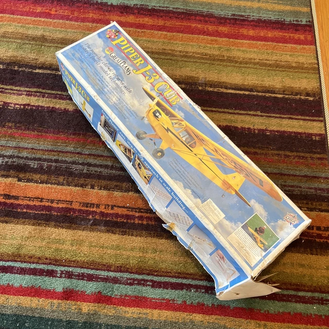 Great Planes Piper J-3 Cub Balsa Wood R/C Model Airplane Kit 76.5" WS BOX DAMAGE Great Planes Piper J-3 Cub Balsa Wood R/C Model Airplane Kit 76.5" WS BOX DAMAGE
