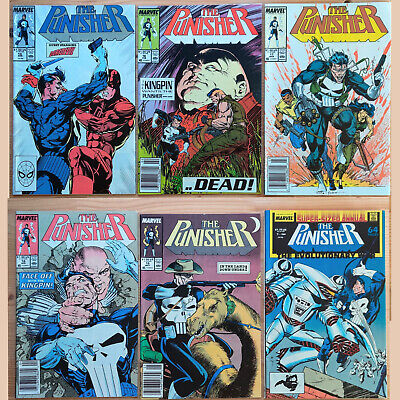Marvel Comics The Punisher Newsprint Vol 2 # 10 16 17 18 19 + Annual 1988 Lot