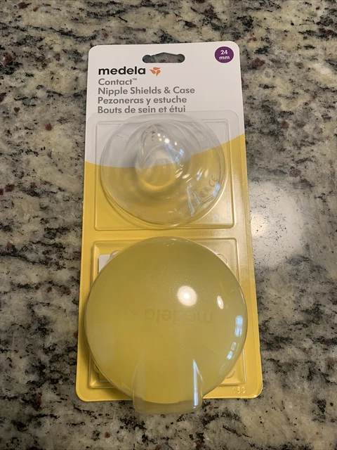 NEW Medela Contact Nipple Shield & Case 24mm W/Case 2 Shields 101034107