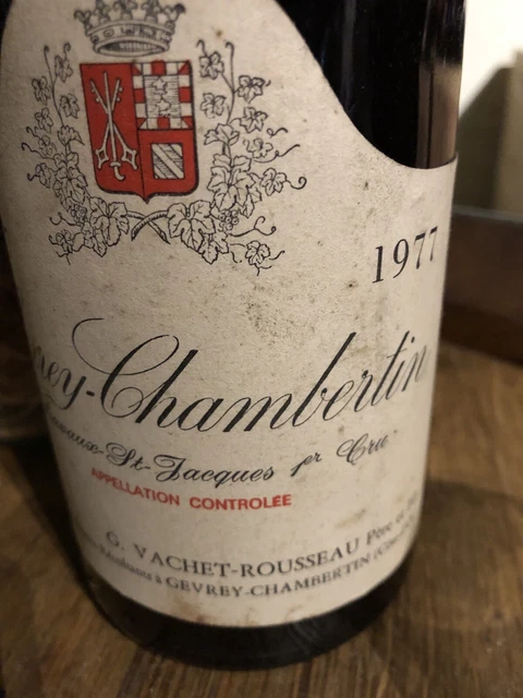 gevrey chambertin 1 et cru la aux st Jacques 1977 vacher-Rousseau 3