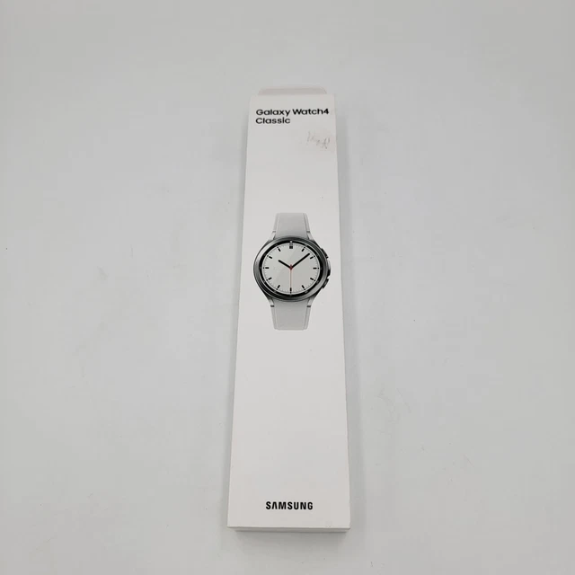 SAMSUNG GALAXY WATCH 4 Classic SMR880 42mm Smartwatch, White NEW SM