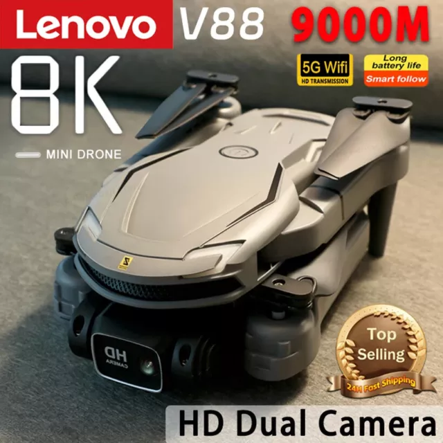 Drone 8K Lenovo V88 Dual Camera 5G Gps Obstacle Avoidance Quadcopter Uav 9000M