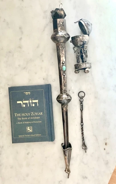Jüdisch-Russ., Thora-Zeiger von 1857, Rabbi-Dose antik Jüdisch-Russ., Thora-Zeiger von 1857, Rabbi-Dose antik