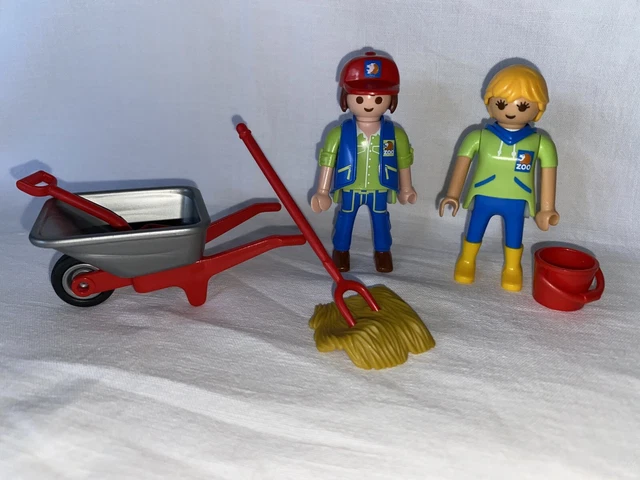 PLAYMOBIL (O1117) ZOO - Brouette, Balai & Pelle pour Employé 3145 3516 Vintage | eBay