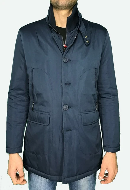 Giubbotto Giacca uomo Trench Cappotto Giubbino Smontabile Impermeabile soprabito