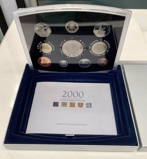 2000 United Kingdom Proof Coin Collection Set - Complete 10-Coin Set