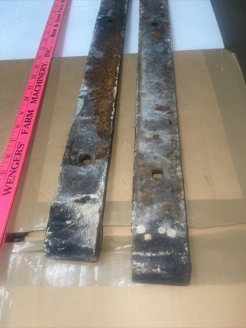 32 Inch Antique Hand Forged Iron Strap Hinges Barn Door Used Nice Shape 5