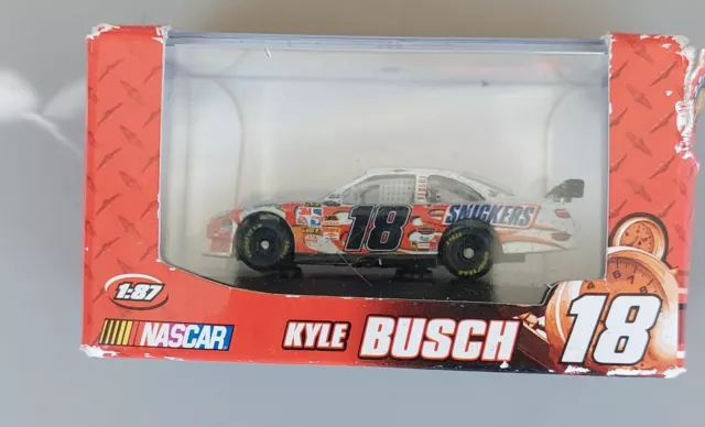 2009 Winners Circle Kyle Busch #18 Snickers White Diecast 1/87 Scale Rare #B