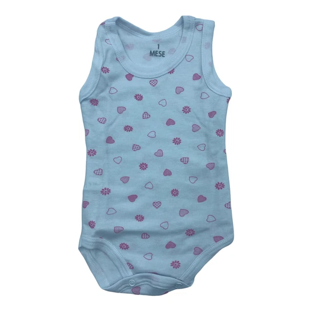 Glorius Body Neonato Bimba Spalla Larga in Puro Cotone (Confezione 2pz) 3