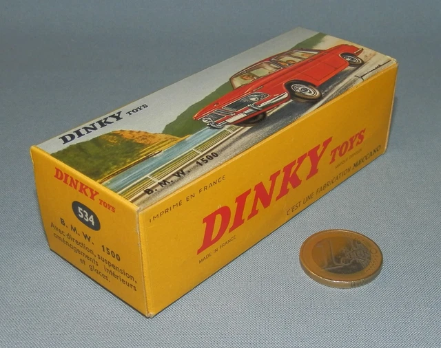Superbe vraie Dinky toys France BMW 1500 vert tilleul 534